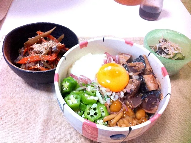 ネバネバ丼☆～花火大会～♪( ´▽｀)|mocaさん