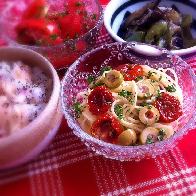 ありあわせご飯です。|shima0525さん