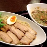 Snapdishの料理写真:豚とお魚のつけ麺|かばおさん