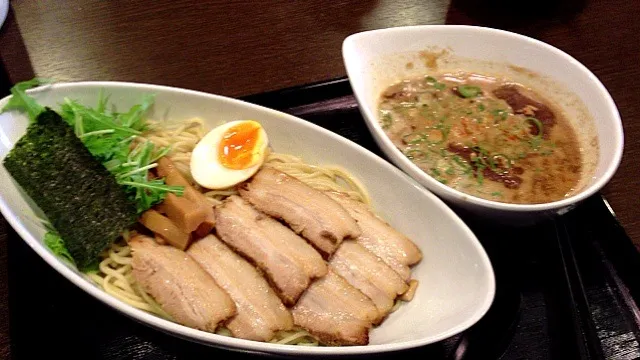 豚とお魚のつけ麺|かばおさん