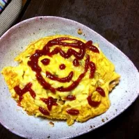 Snapdishの料理写真:チーズinオムライス|かよさん