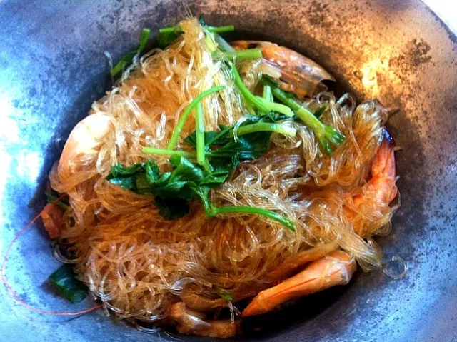 prawn baked with glass noodle|thanyathorn thammaさん