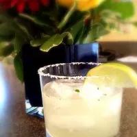 Jalepeno and mint margarita with anjeo tequila|michael anzelmoさん