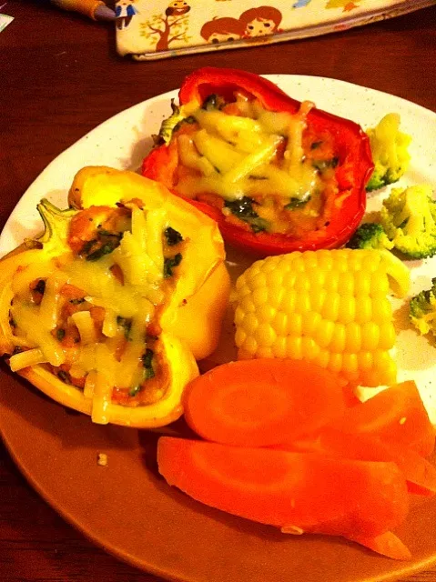 Snapdishの料理写真:baked capsicum|Tracey Northcottさん