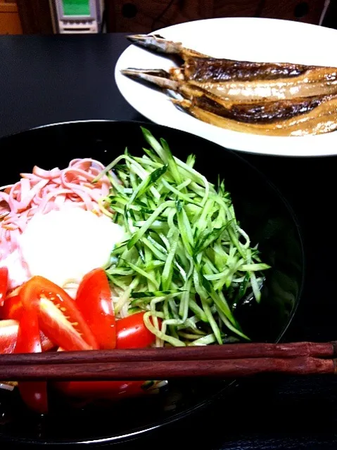 素麺冷麺&灰干しサンマ|hoさん