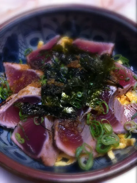 カツオのたたき丼|りっちょさん