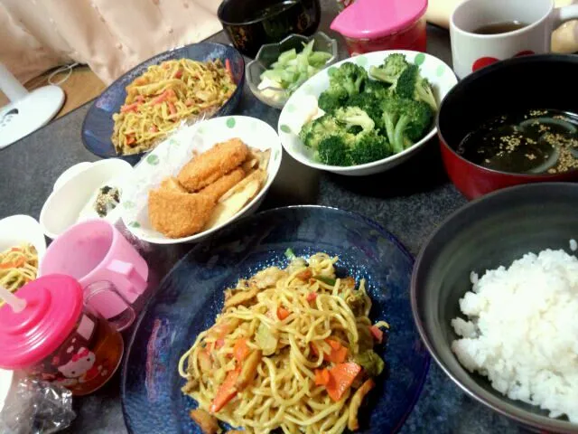 カレー焼きそばうまかったー！|けーこさん