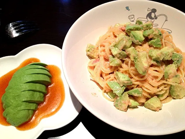 Snapdishの料理写真:アボカド明太パスタ🍴❤|きっきー🥰さん