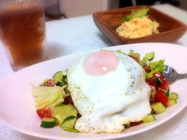 豆腐ハンバーグのロコモコ|はるしゃんさん