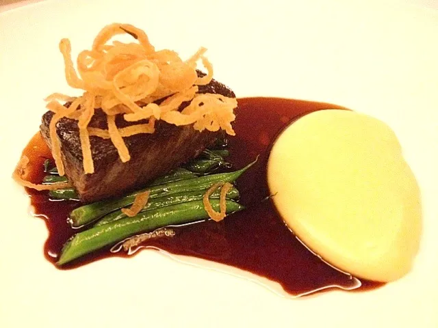 24hrs sous vide steak with truffle mash|elwood kelly liaoさん