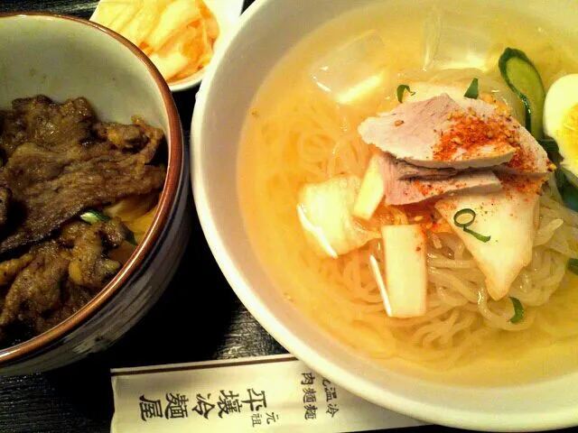 冷麺(小)とミニ焼肉丼セット|naoさん