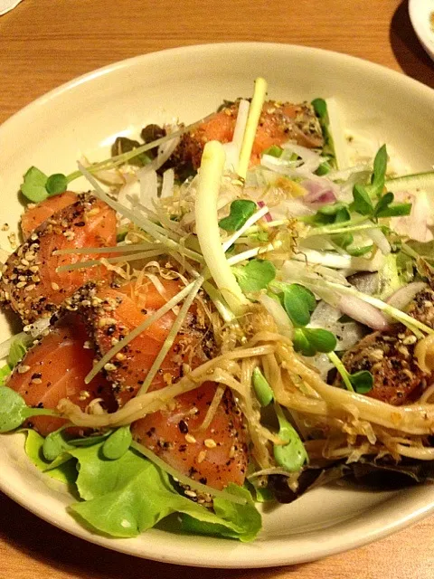 marinated salmon salad|Nattさん