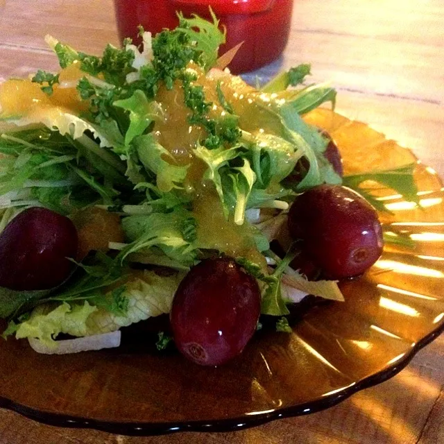 Snapdishの料理写真:サラダ 完熟サマーエンジェルドレッシング🍴|kaoring@さん