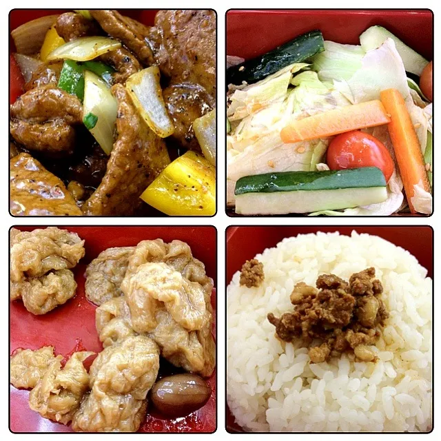 Black pepper beef bento|Nicholas Tayさん