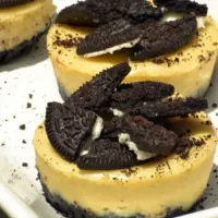 Mini Oreo cheesecakes