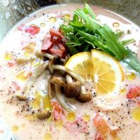 marikoszkさんレシピ🍎冷凍トマト豆乳素麺