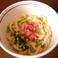 カルボナーラ風明太子うどん|まはさん