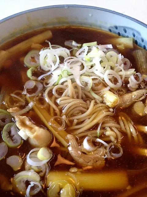 つゆ感のある蕎麦屋のカレー蕎麦|中さんさん