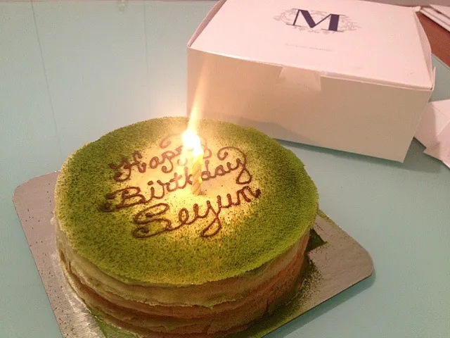 lady M green tea crepe cake|seykさん