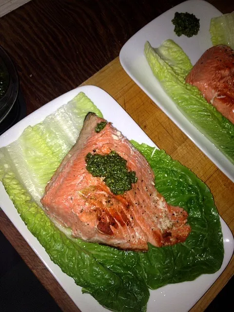 grilled Salmon w/Pesto|henry mauldinさん