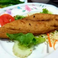 Snapdishの料理写真:Thai Style Fried Fish with Fish sauce