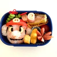 Snapdishの料理写真:マリオの幼稚園弁当|のんさん