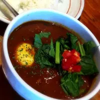 Snapdishの料理写真:鶏肉スープカレー|まつゆきさん