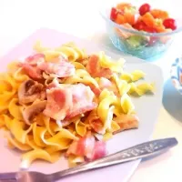 bacon mash pasta ＊|Haruka Watanabeさん