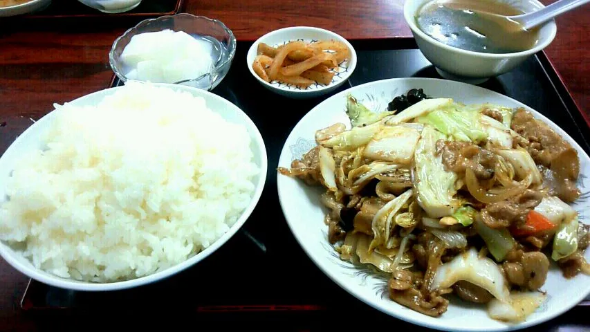 肉野菜炒め定食|井上　功さん