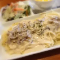 きのこチーズパスタ|みーちゃんさん