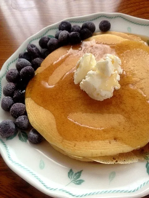 Snapdishの料理写真:スフレ風？パンケーキ|かなさん