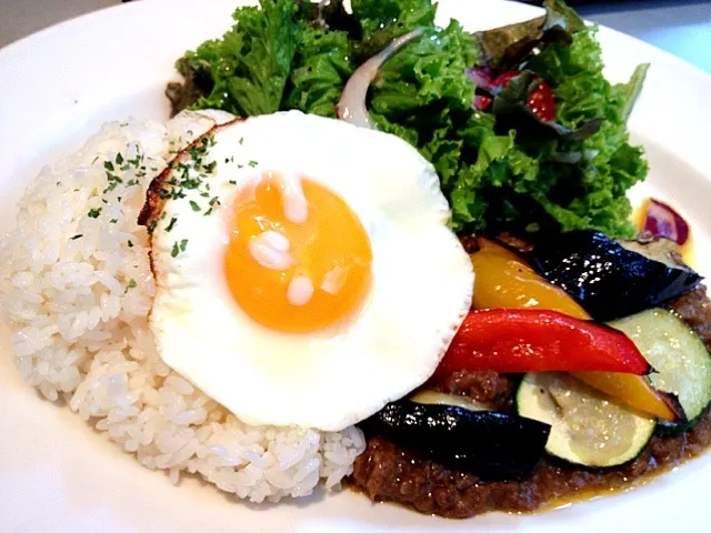 夏野菜のキーマカレー|ニッサンさん