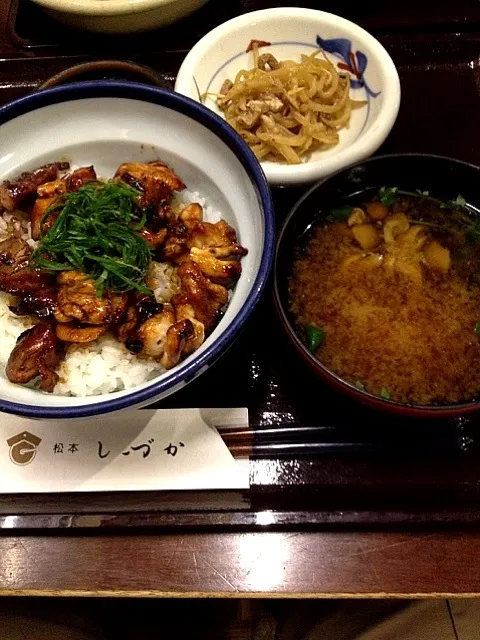 焼き鳥丼定食|ひでさん