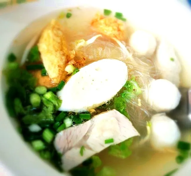 Vermicelli in Fish Ball Soup (วุ้นเส้นน้ำลูกชิ้นปลา)|Suvipa Ch.さん