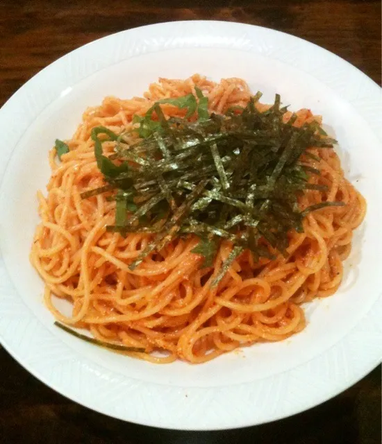 レトロな喫茶店で明太子パスタ🍝|純さん