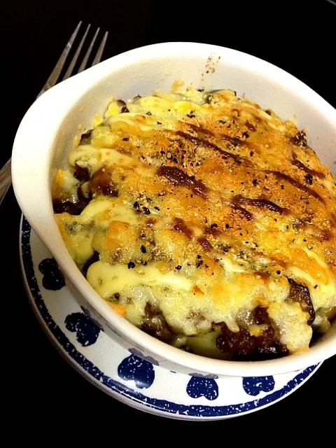 昨日のキーマカレーを焼きカレーに|近藤彩さん