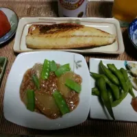 サバ塩焼きと蕪のそぼろ餡定食|ran tsubukuさん