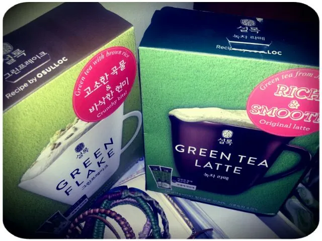 Osulloc's Green flake&Green tea latte|Martinah Baileysさん