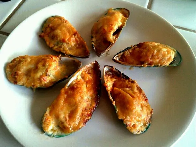 baked green mussel|toshika nakaoさん