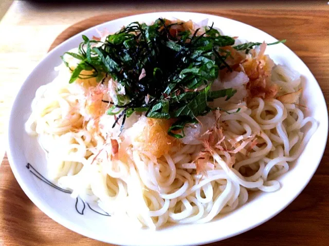 大根おろしと大葉の冷製パスタ風ひやむぎ|MH06さん