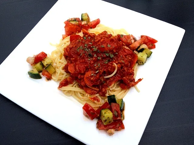 pasta with homemade sauce|Richard Koolenさん