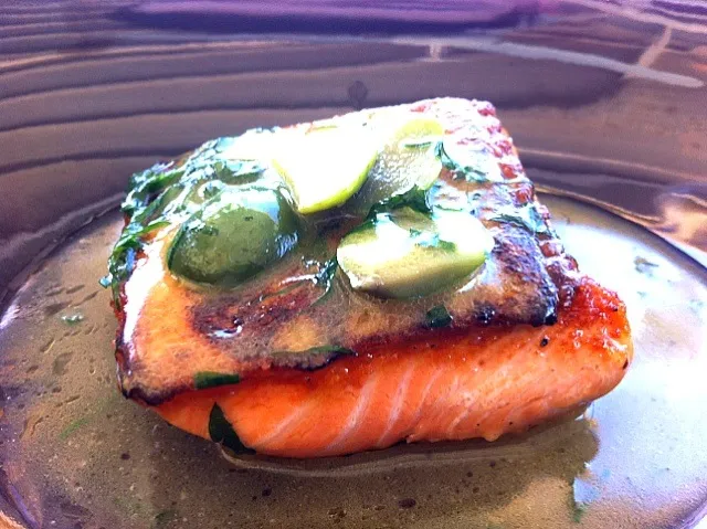 salmon green olive butter sauce|willzさん