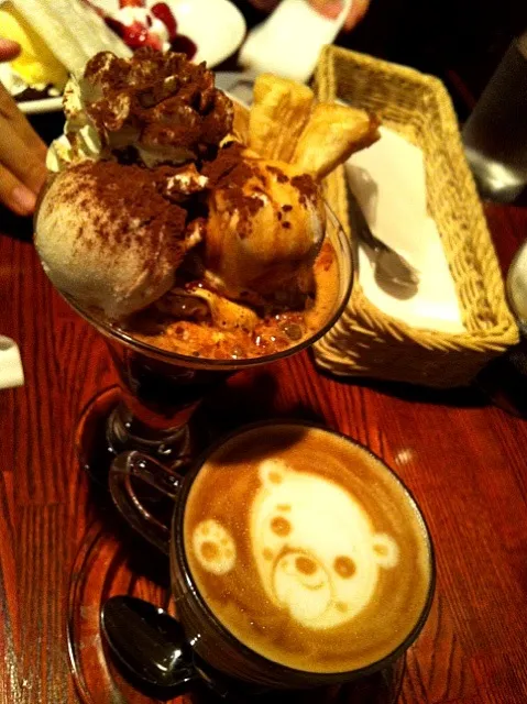 ティラミスパフェとカプチーノ|あやさん