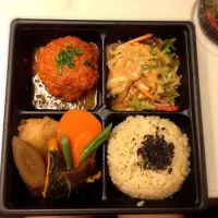 駅弁♡豆腐ハンバーグミニ弁当|たきゃたさん