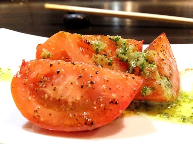 フレッシュトマトのソテー ブルゴーニュソース|まりたんさん