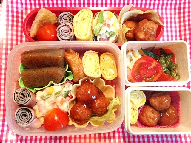 Snapdishの料理写真:明日から学校弁当|kysbooさん