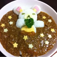 Snapdishの料理写真:リラックマキーマカレー|なおすけさん