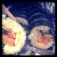 Snapdishの料理写真:Kimbap-the easiest food to bring for a picnic!|joyceさん