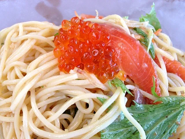 イクラとサーモンの冷製パスタ|Runaさん