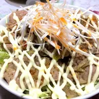 ネギ豚キャベツ丼|なちさん